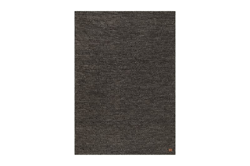 Gåsöga Ullmatta 160x230 cm Rektangulär - Svart/Vit - Textil & mattor - Mattor - Modern matta - Ullmatta