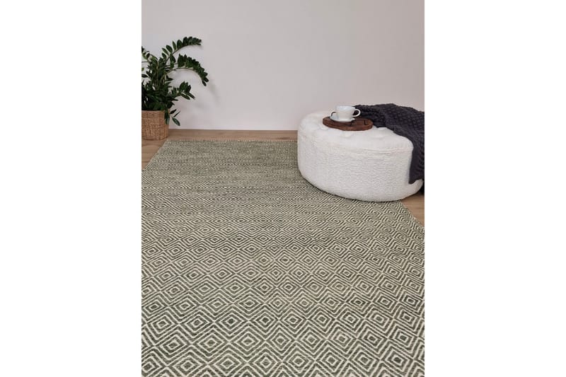 Gåsöga Ullmatta 240x340 cm Rektangulär - Grön - Textil & mattor - Mattor - Modern matta - Ullmatta