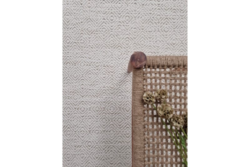 Gåsöga Ullmatta 75x200 cm Oval - Beige - Textil & mattor - Mattor - Modern matta - Ullmatta