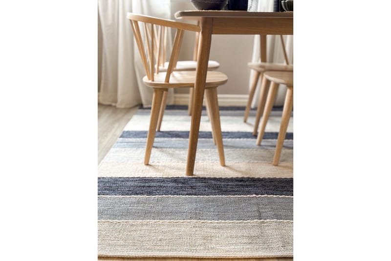 Garnmatta Båstad - 140x200 cm, Blå - Textil & mattor - Mattor - Modern matta - Bomullsmatta