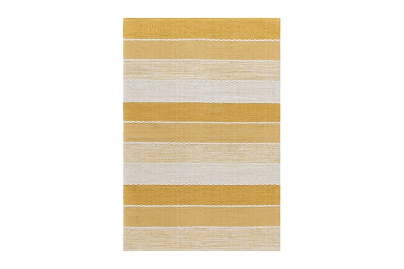 Garnmatta Båstad - 140x200 cm, Gul - Textil & mattor - Mattor - Modern matta - Bomullsmatta
