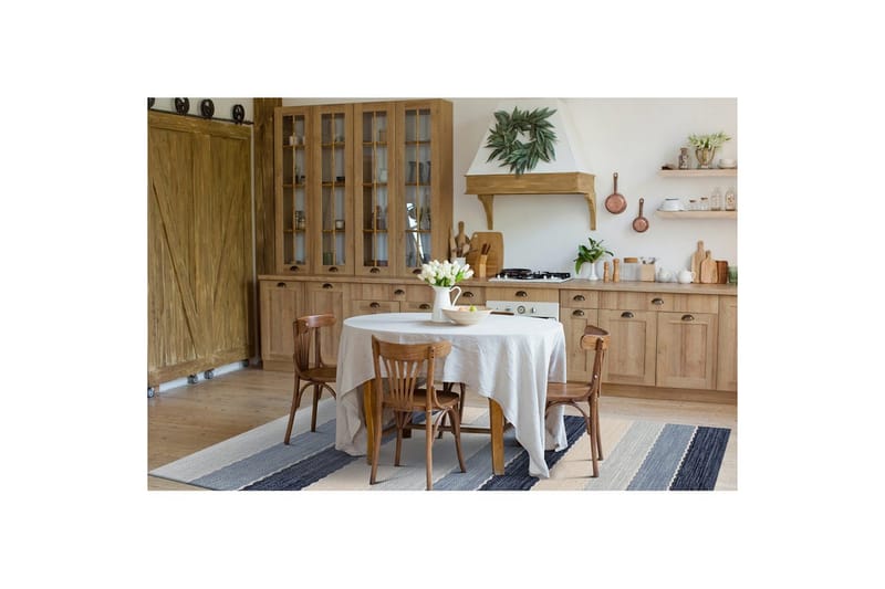 Garnmatta Båstad - 160x230 cm, Blå - Textil & mattor - Mattor - Modern matta - Bomullsmatta