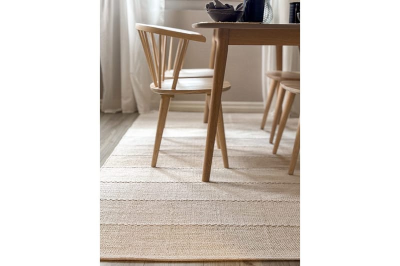 Garnmatta Båstad - 160x230 cm, Creme - Textil & mattor - Mattor - Modern matta - Bomullsmatta