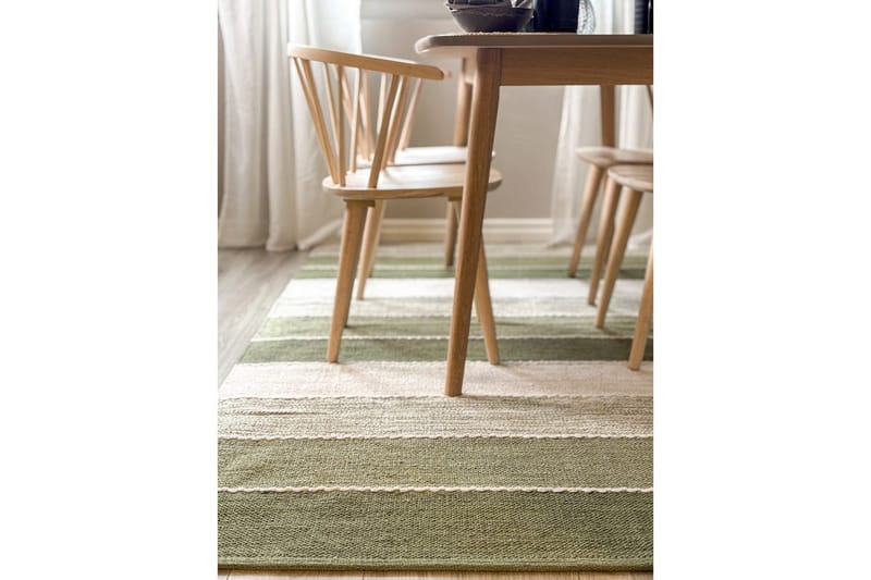 Garnmatta Båstad - 160x230 cm, Grön - Textil & mattor - Mattor - Modern matta - Bomullsmatta