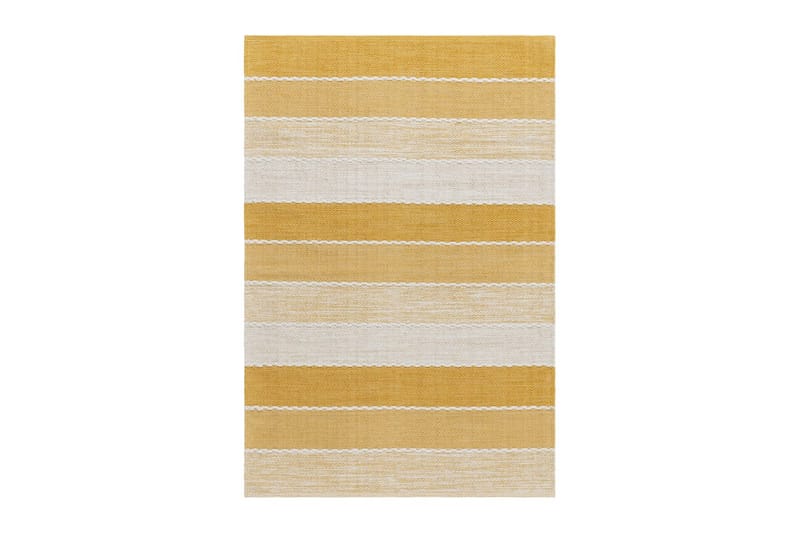 Garnmatta Båstad - 160x230 cm, Gul - Textil & mattor - Mattor - Modern matta - Bomullsmatta