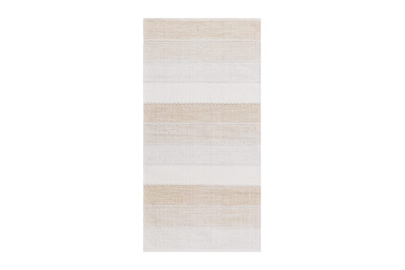 Garnmatta Båstad - 75x220 cm, Creme - Textil & mattor - Mattor - Modern matta - Bomullsmatta