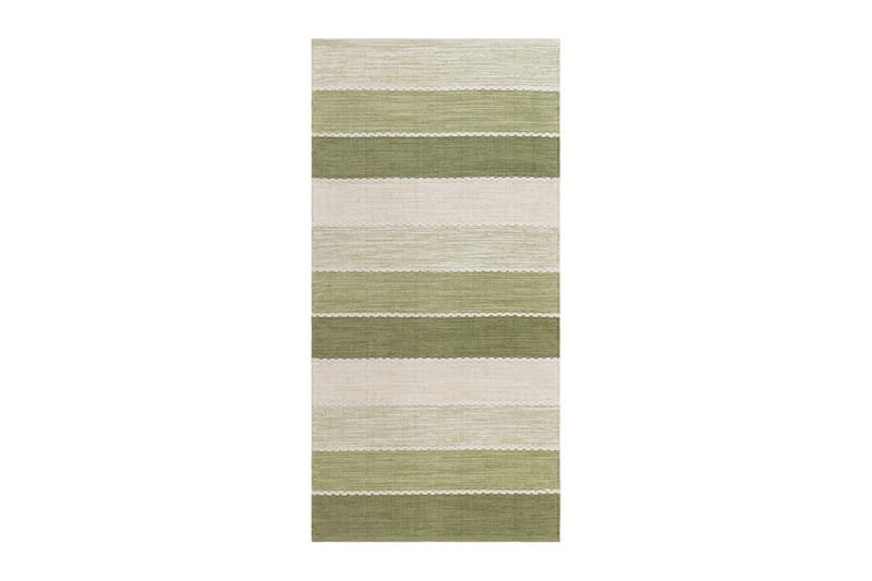 Garnmatta Båstad - 75x220 cm, Grön - Textil & mattor - Mattor - Modern matta - Bomullsmatta