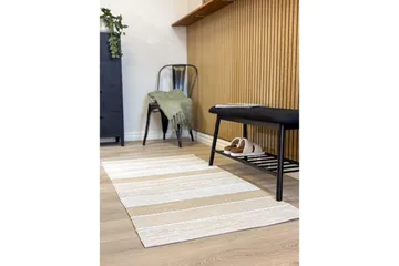 Garnmatta Båstad - 75x220 cm, Natur - Textil & mattor - Mattor - Modern matta - Bomullsmatta