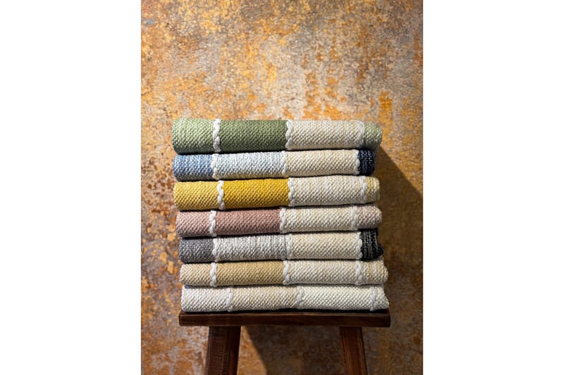 Garnmatta Båstad - 75x220 cm, Svart - Textil & mattor - Mattor - Modern matta - Bomullsmatta