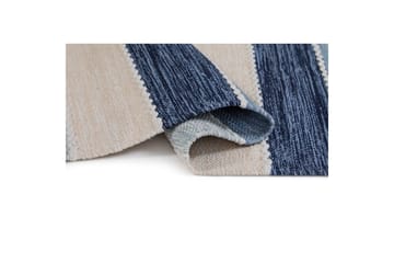 Garnmatta Båstad - 75x280 cm, Blå - Textil & mattor - Mattor - Modern matta - Bomullsmatta