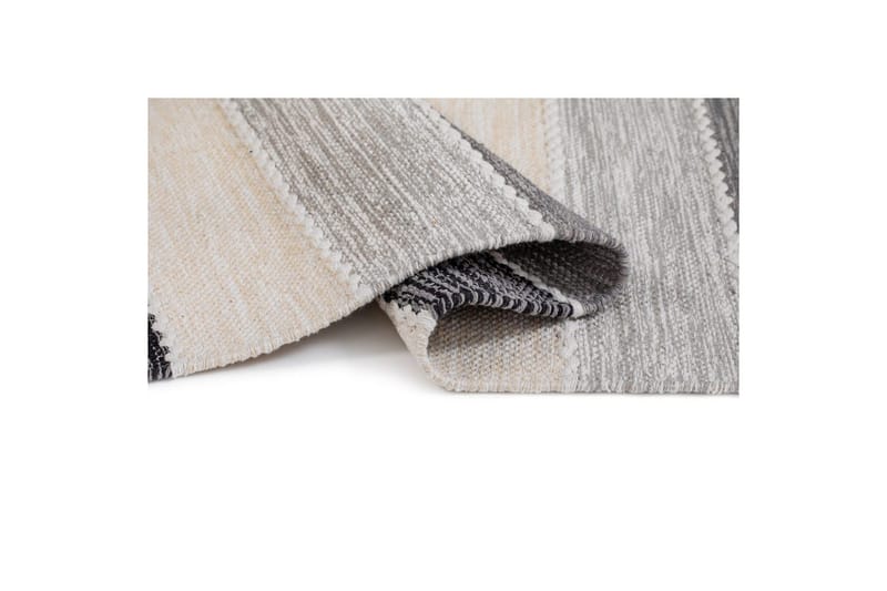 Garnmatta Båstad - 75x280 cm, Svart - Textil & mattor - Mattor - Modern matta - Bomullsmatta