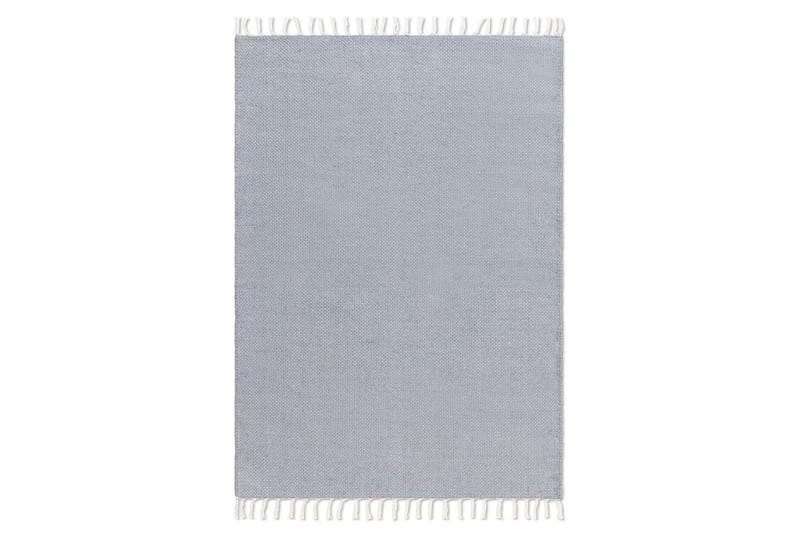 Garnmatta Line - 130x190 cm, Duvblå - Textil & mattor - Mattor - Modern matta - Bomullsmatta