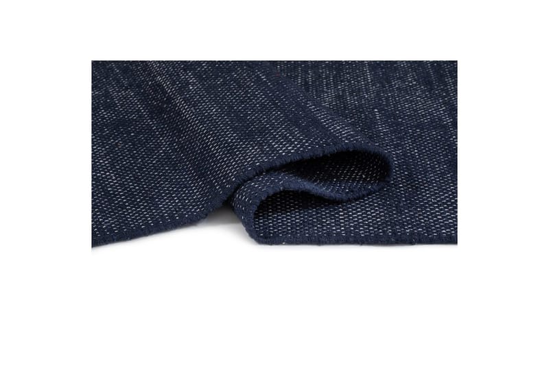 Garnmatta Line - 130x190 cm, Marinblå - Textil & mattor - Mattor - Modern matta - Bomullsmatta