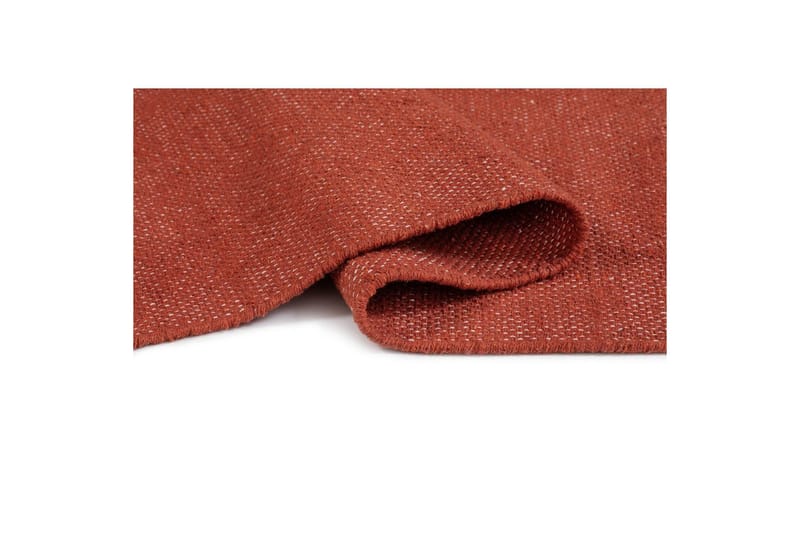 Garnmatta Line - 130x190 cm, Terracotta - Textil & mattor - Mattor - Modern matta - Bomullsmatta