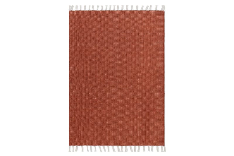 Garnmatta Line - 130x190 cm, Terracotta - Textil & mattor - Mattor - Modern matta - Bomullsmatta