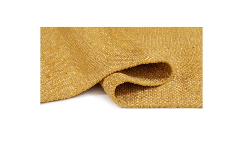 Garnmatta Line - 160x230 cm, Gul - Textil & mattor - Mattor - Modern matta - Bomullsmatta