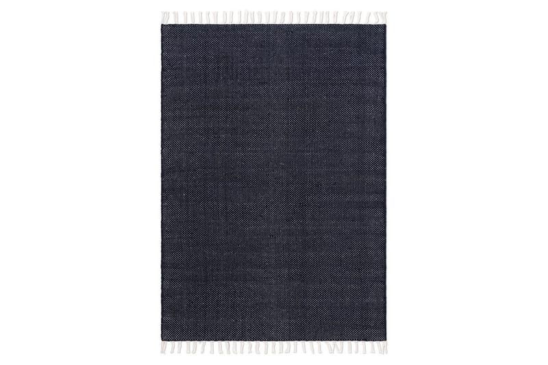 Garnmatta Line - 160x230 cm, Marinblå - Textil & mattor - Mattor - Modern matta - Bomullsmatta