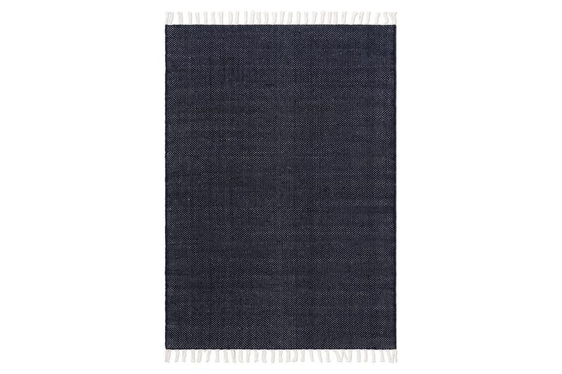 Garnmatta Line - 160x230 cm, Marinblå - Textil & mattor - Mattor - Modern matta - Bomullsmatta