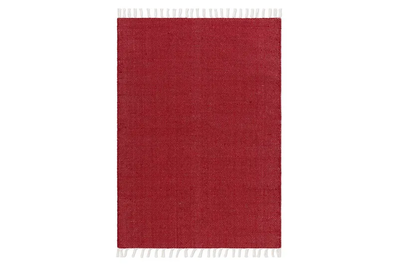 Garnmatta Line - 160x230 cm, Röd - Textil & mattor - Mattor - Modern matta - Bomullsmatta
