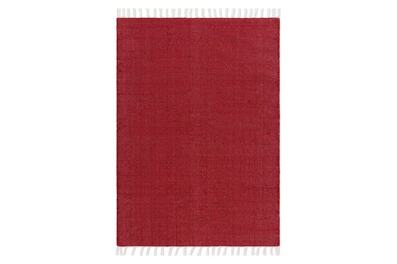 Garnmatta Line - 160x230 cm, Röd - Textil & mattor - Mattor - Modern matta - Bomullsmatta