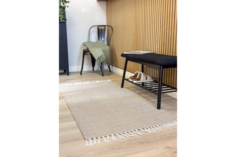 Garnmatta Line - 75x220 cm, Linne - Textil & mattor - Mattor - Modern matta - Bomullsmatta