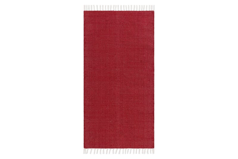 Garnmatta Line - 75x220 cm, Röd - Textil & mattor - Mattor - Modern matta - Bomullsmatta