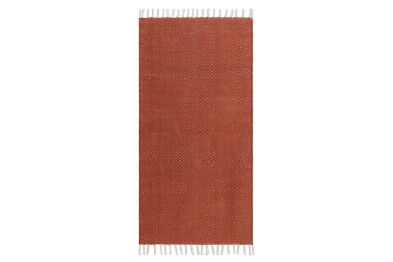 Garnmatta Line - 75x220 cm, Terracotta - Textil & mattor - Mattor - Modern matta - Bomullsmatta