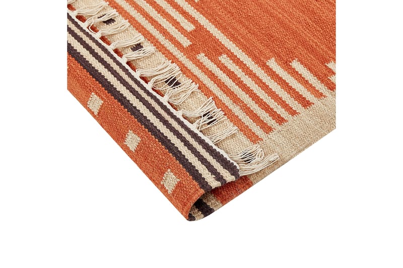 Gavar Bomullsmatta 160x230 cm - Orange - Textil & mattor - Mattor - Modern matta - Bomullsmatta