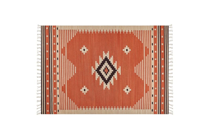 Gavar Bomullsmatta 160x230 cm - Orange - Textil & mattor - Mattor - Modern matta - Bomullsmatta