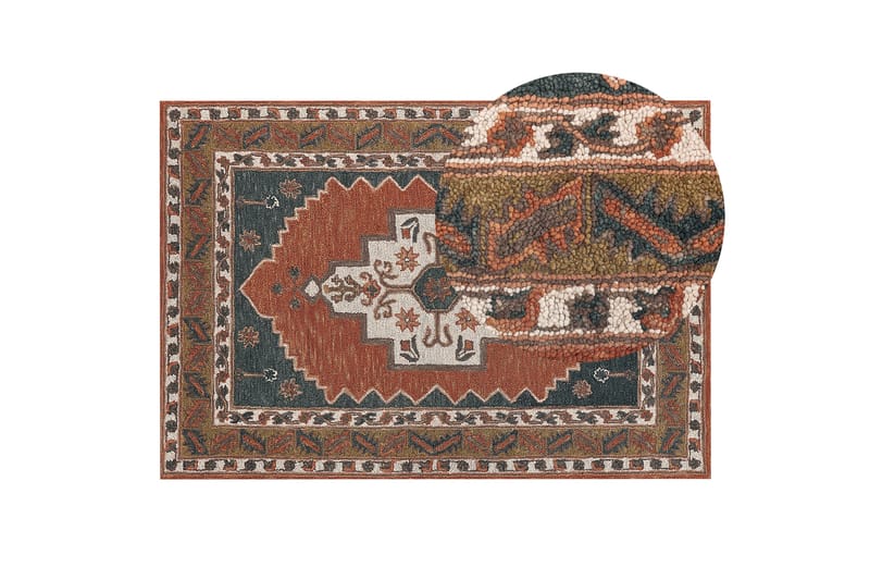 Gelinkaya Ullmatta 140x200 cm - Brons - Textil & mattor - Mattor - Modern matta - Ullmatta