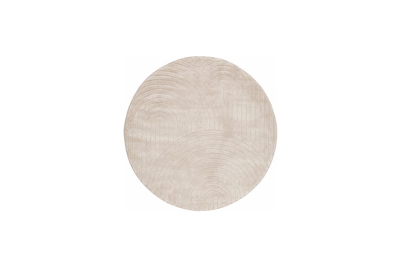 Genova Wiltonmatta 240 cm Rund, Beige