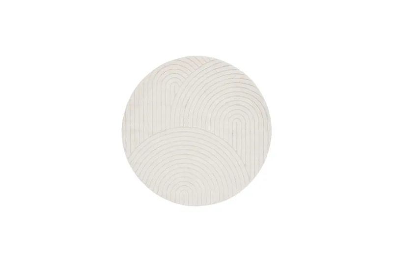 Genova Zen Wiltonmatta 160 cm Rund - Vit - Textil & mattor - Mattor - Modern matta - Wiltonmattor