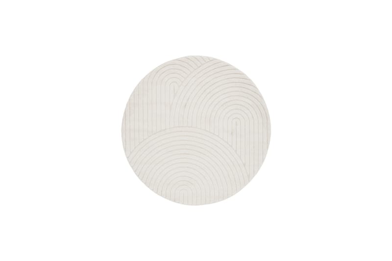 Genova Zen Wiltonmatta 160 cm Rund - Vit - Textil & mattor - Mattor - Modern matta - Wiltonmattor