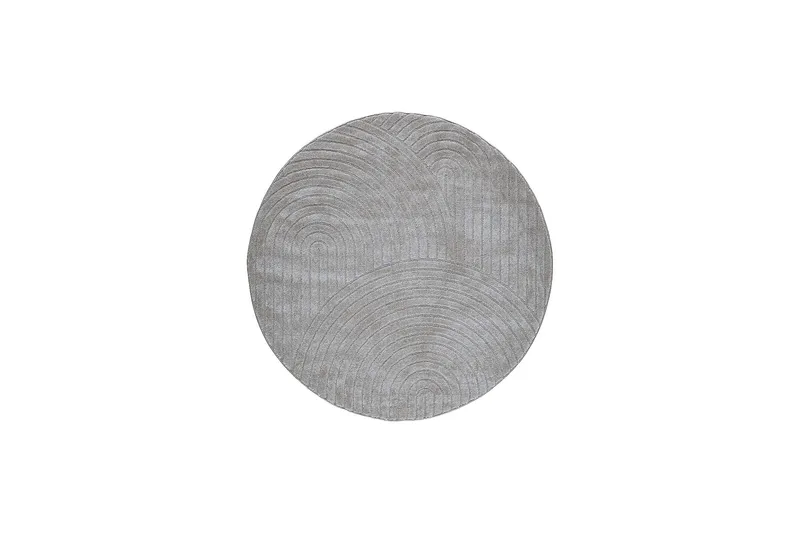 Genova Zen Wiltonmatta 200x200 cm Rund, Grå