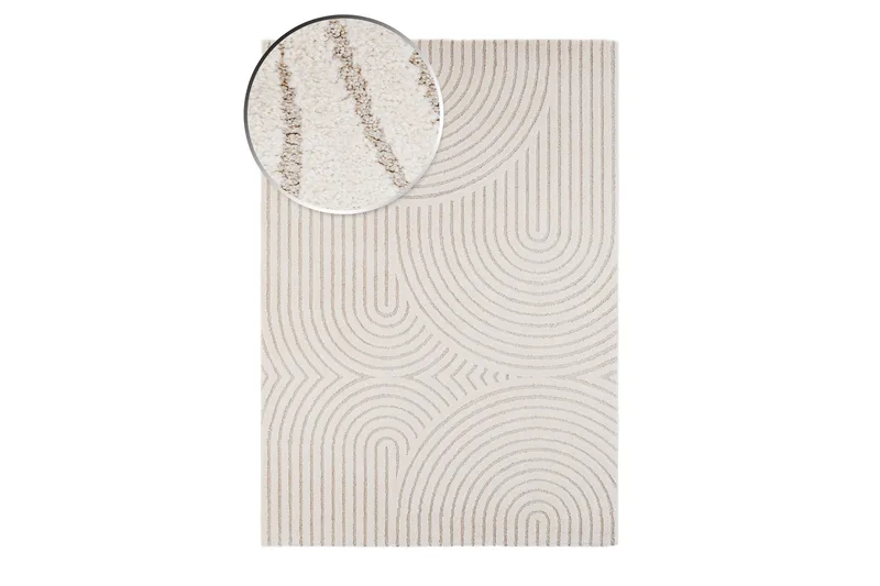 Genova Zen Wiltonmatta 240x340 cm - Vit - Textil & mattor - Mattor - Modern matta - Wiltonmattor