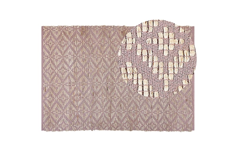 Gerze Bomullsmatta 160x230 cm - Rosa - Textil & mattor - Mattor - Modern matta - Bomullsmatta