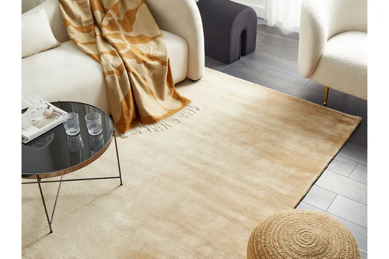 GesiIi Ryamatta 160x230 cm - Beige - Textil & mattor - Mattor - Modern matta - Ryamatta & luggmatta