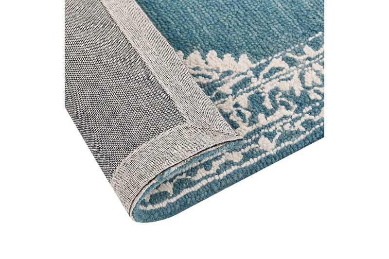 Gevas Ullmatta 200x200 cm Kvadratisk - Blå - Textil & mattor - Mattor - Modern matta - Ullmatta