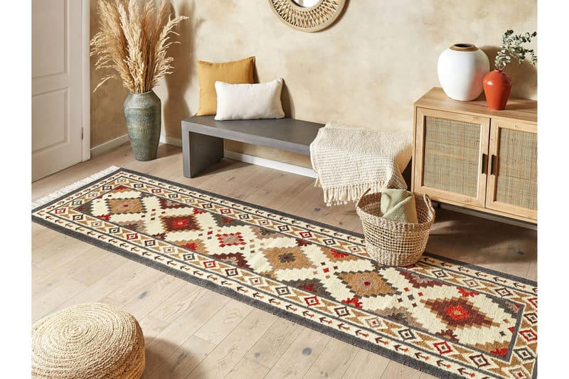 Ghukasavan Ullmatta 80x300 cm - Beige - Textil & mattor - Mattor - Modern matta - Ullmatta