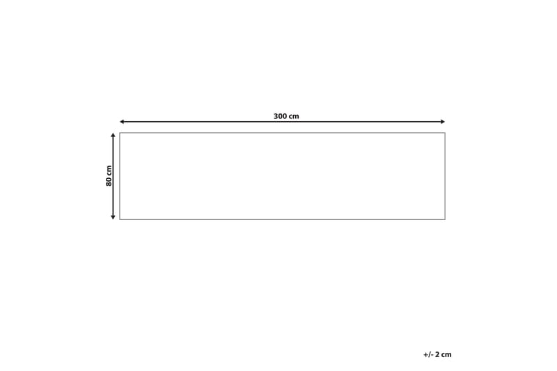 Goller Gångmatta 80x300 cm - Beige - Textil & mattor - Mattor - Modern matta - Gångmattor