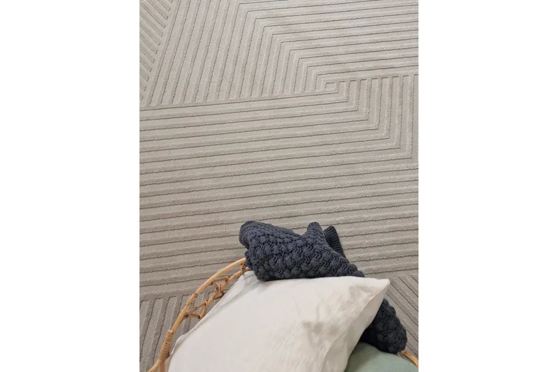 Govin Wiltonmatta 160x230 cm Rektangulär - Linne - Textil & mattor - Mattor - Modern matta - Friezematta