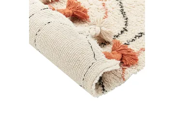 Hajipur Ryamatta 140x200 cm - Beige - Textil & mattor - Mattor - Modern matta - Bomullsmatta