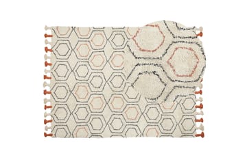 Hajipur Ryamatta 160x230 cm - Beige - Textil & mattor - Mattor - Modern matta - Bomullsmatta