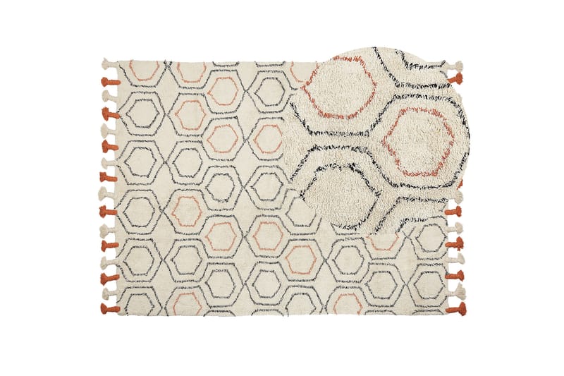 Hajipur Ryamatta 160x230 cm - Beige - Textil & mattor - Mattor - Modern matta - Ryamatta & luggmatta