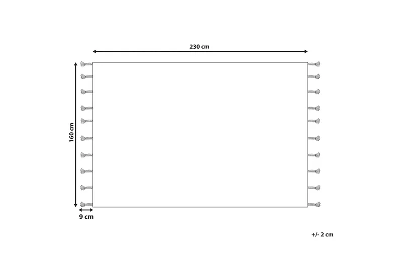 Hajipur Ryamatta 160x230 cm - Beige - Textil & mattor - Mattor - Modern matta - Ryamatta & luggmatta