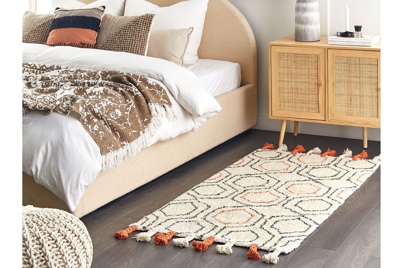 Hajipur Ryamatta 80x150 cm - Beige - Textil & mattor - Mattor - Modern matta - Bomullsmatta