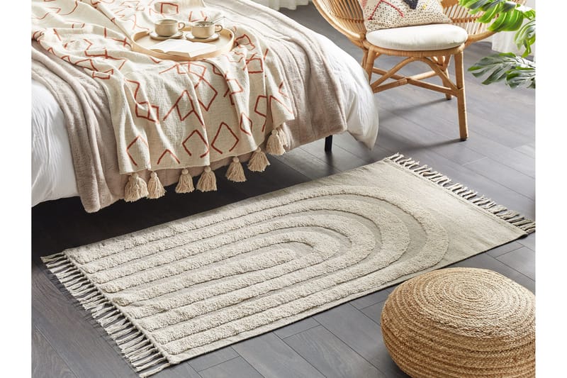 Hakkari Ryamatta 80x150 cm - Beige - Textil & mattor - Mattor - Modern matta - Ryamatta & luggmatta