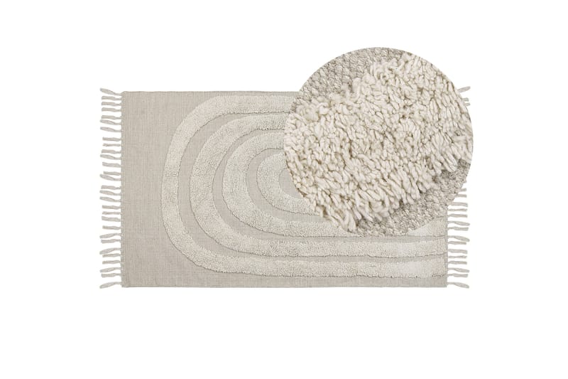 Hakkari Ryamatta 80x150 cm - Beige - Textil & mattor - Mattor - Modern matta - Ryamatta & luggmatta