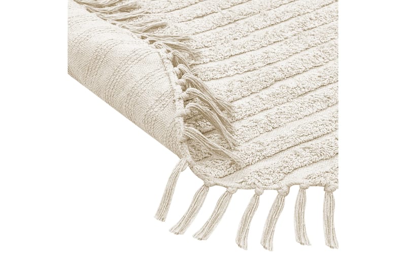 Halfeti Ryamatta 140 cm Rund - Beige - Textil & mattor - Mattor - Modern matta - Bomullsmatta