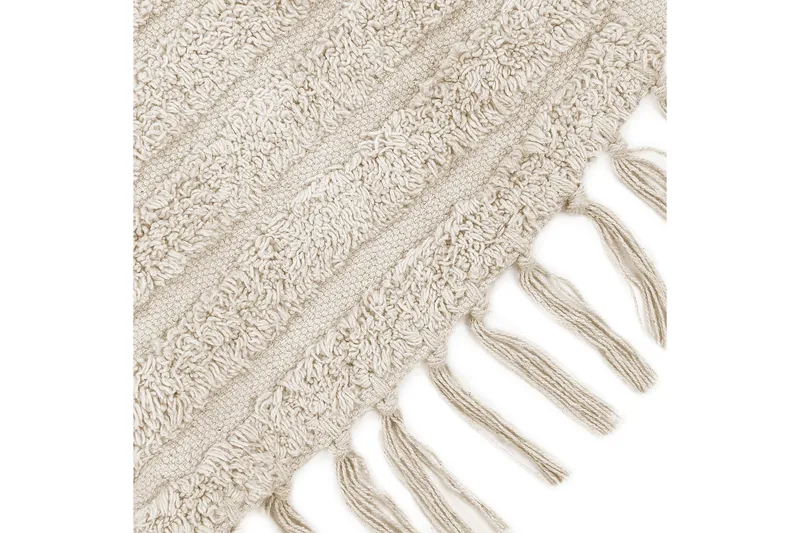 Halfeti Ryamatta 140 cm Rund - Beige - Textil & mattor - Mattor - Modern matta - Ryamatta & luggmatta